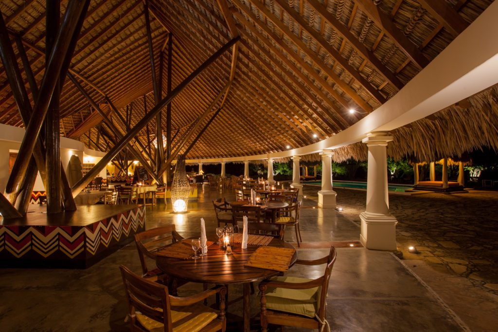 Restaurant at night