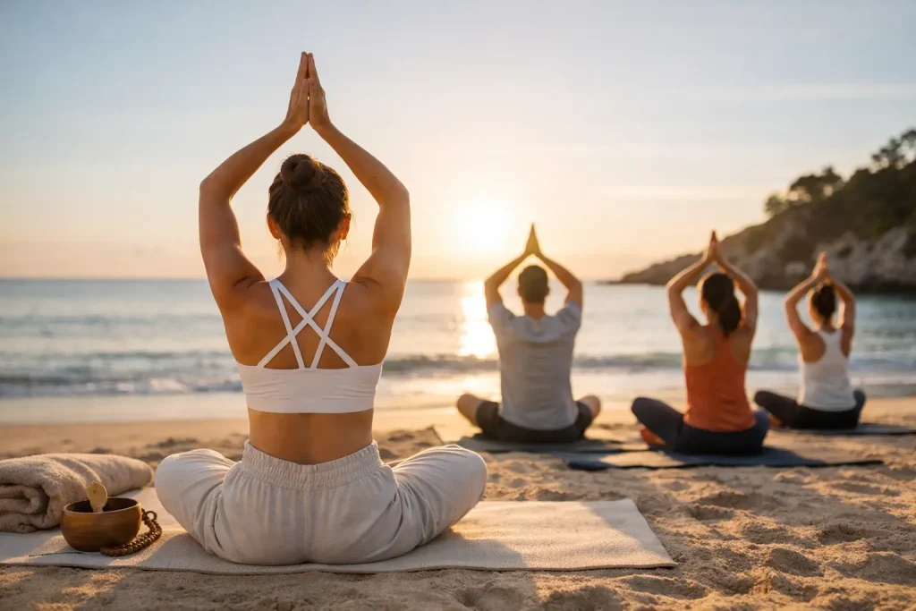 Retiro de yoga en la playa: qué esperar