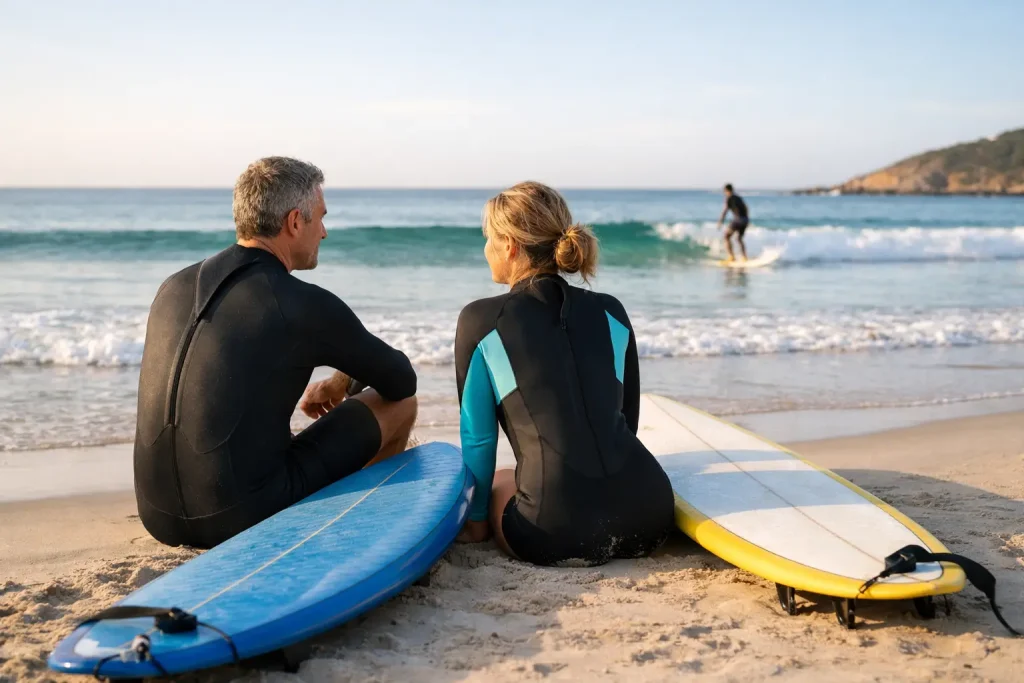 Guía de surf para principiantes adultos sin prisas