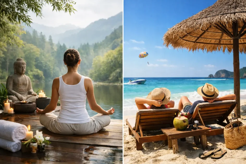 Retiro wellness vs vacaciones tradicionales: ¿qué eliges?